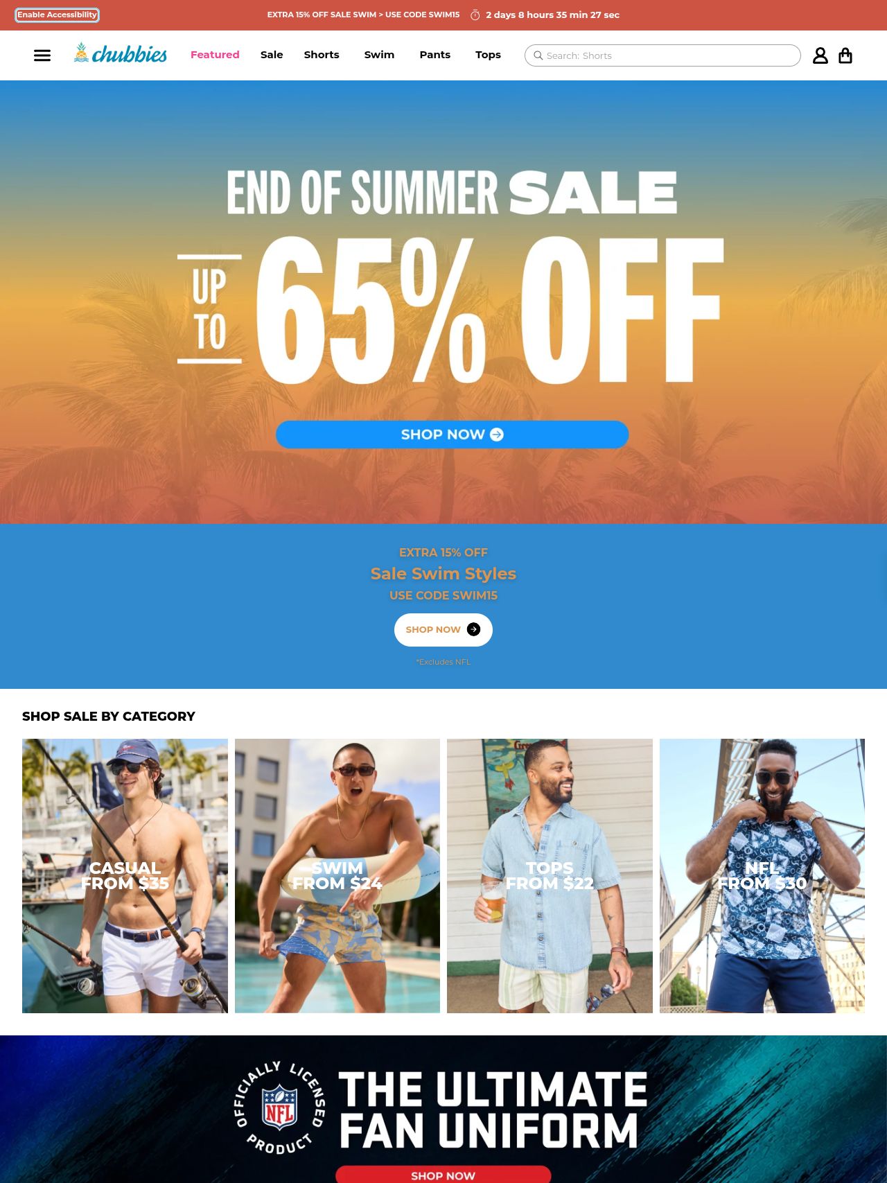 Chubbies website