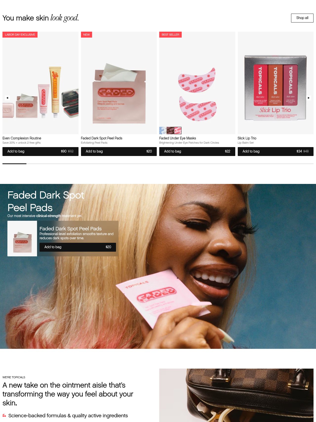 Topicals website