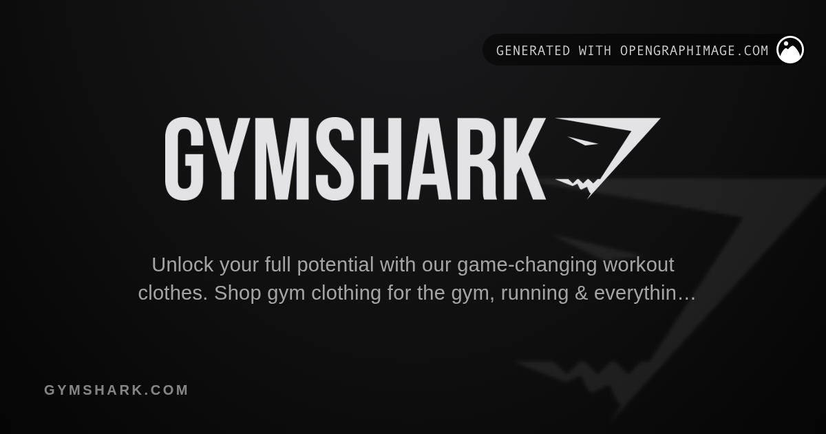 Gymshark share card